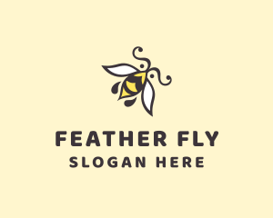 Honey Bee Insect logo design