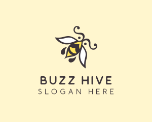 Honey Bee Insect logo design