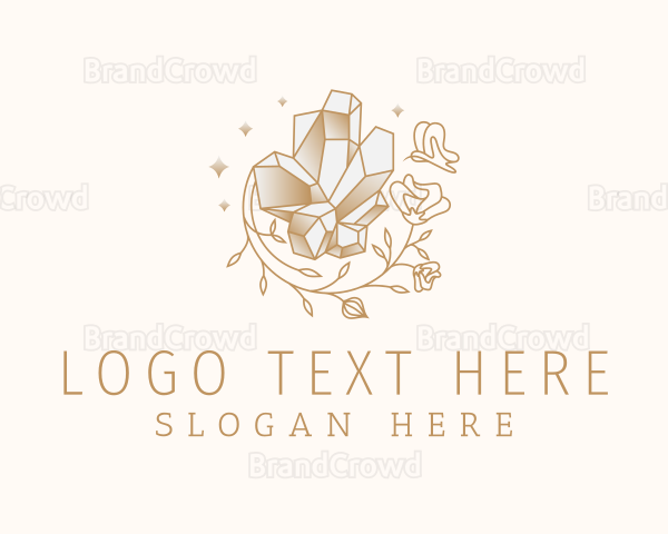 Gold Crystal Jewelry Logo