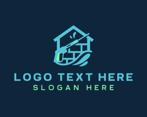 House - Brick House Pressure Washer logo design