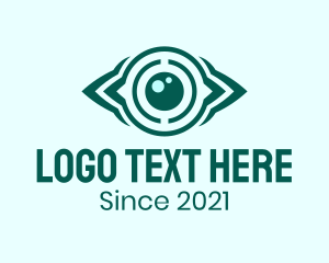 Surveillance Hypnotic Eye logo design