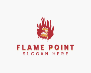 Flame Chicken Grill logo design