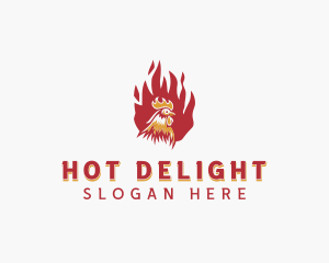 Flame Chicken Grill logo design