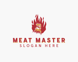 Flame Chicken Grill logo design