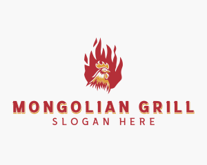 Flame Chicken Grill logo design