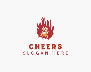 Grilling - Flame Chicken Grill logo design