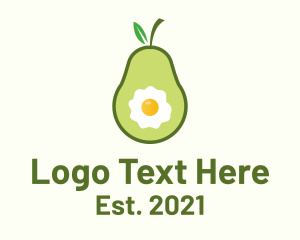 Healthy - Egg Avocado Breakfast logo design