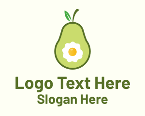 Egg Avocado Breakfast Logo