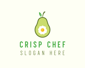 Egg Avocado Food logo design