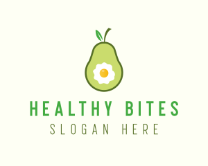 Egg Avocado Food logo design