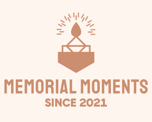 Commemoration - Boho Candle Ornament logo design