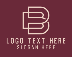 Media Consultant Letter B logo design