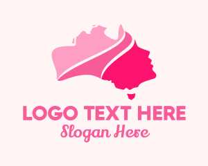 Silhouette - Australian Beauty Face logo design