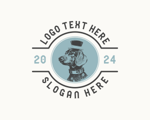 Veterinarian - Dachshund Dog Pet logo design