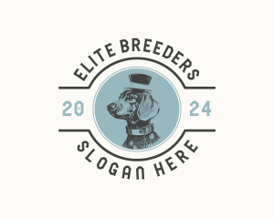 Dachshund Dog Pet logo design