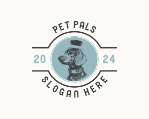 Dachshund Dog Pet logo design