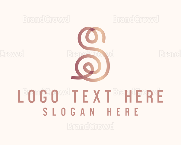 Swirly Letter S Logo