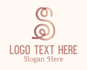 Atelier - Swirly Letter S logo design