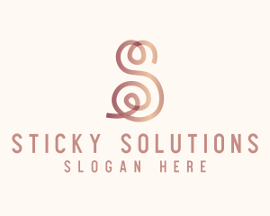 Swirly Letter S logo design