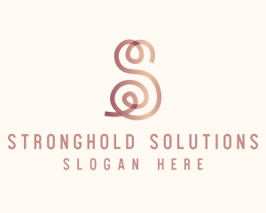 Swirly Letter S logo design