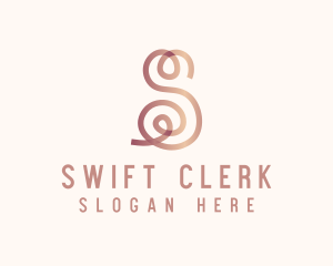 Swirly Letter S logo design