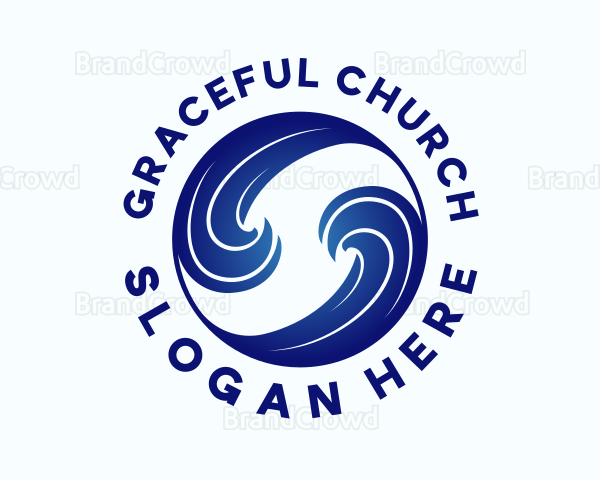 Ocean Water Wave Logo