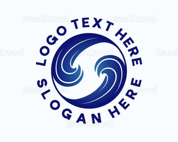 Ocean Water Wave Logo