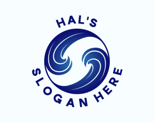 Ocean Water Wave Logo