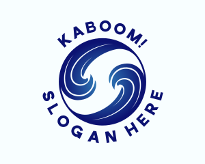 Ocean Water Wave Logo
