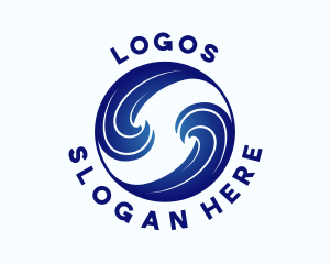 Ocean Water Wave Logo