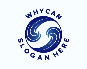 Beach Resort - Ocean Water Wave logo design
