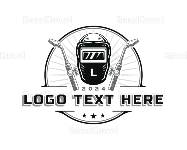 Welder Metalwork Industrial Logo