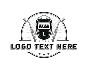 Welder Metalwork Industrial logo design