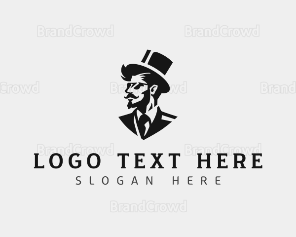 Fashion Grooming Gentleman Logo