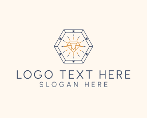 Jewelry - Hexagon Stars Diamond logo design