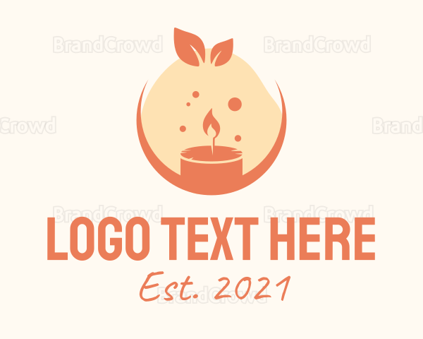 Orange Candle Souvenir Logo