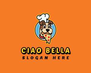 Pizza Dog Chef logo design