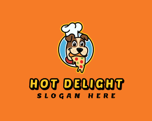 Pizza Dog Chef logo design