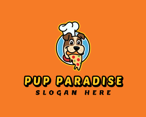 Pizza Dog Chef logo design