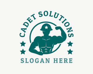 Cadet - Fitness Star Soldier logo design