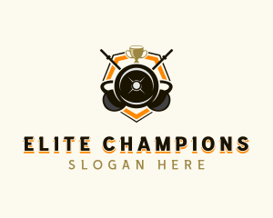 Championship - Weightlifting Trophy Championship logo design