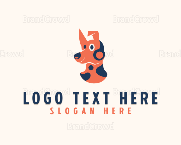 Headphones Puppy Dog Logo