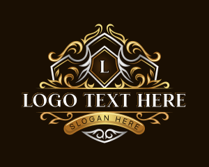 Luxury - Luxury Floral Crest logo design