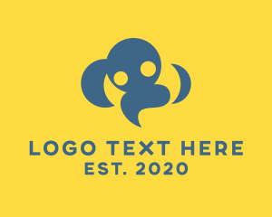 Communication - Storage Cloud People logo design