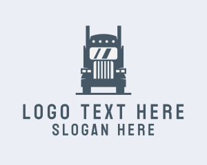 Trailer Truck - Transport Truck Delivery Trucking logo design