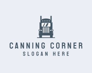 Transport Truck Delivery Trucking logo design