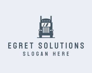 Transport Truck Delivery Trucking logo design