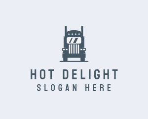 Transport Truck Delivery Trucking logo design