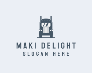 Transport Truck Delivery Trucking logo design