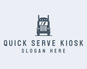 Transport Truck Delivery Trucking logo design